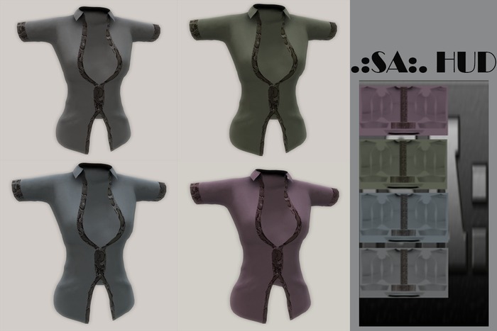 .:SA:. SLEEVED SHIRT 4 COLOR HUD