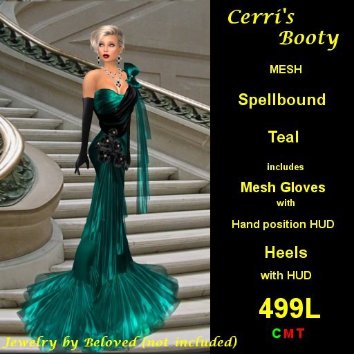 Cerri's Spellbound Teal (Mesh)