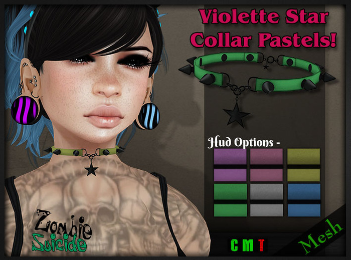 :Z.S: Violette Collar Star - Pastels