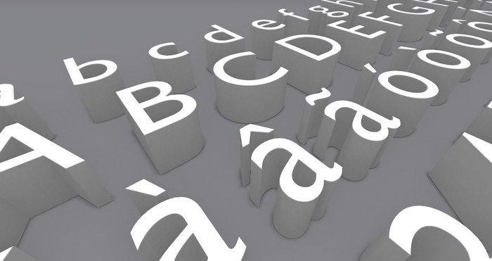 Letters - Cubics Constructions