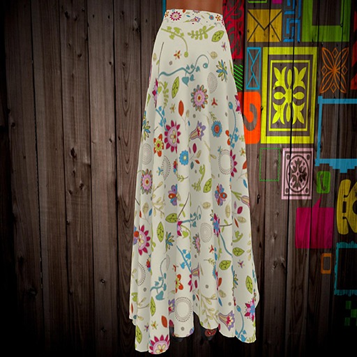 Flowers Boho Skirt