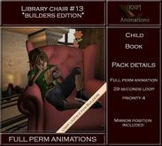 [RNP] Library Chair #13_Child_Book_Full Perm Child Sit animation  