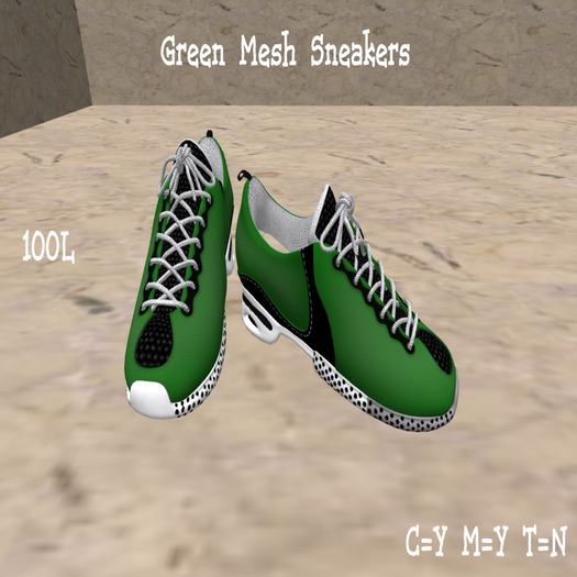 Green Mesh Sneakers      B