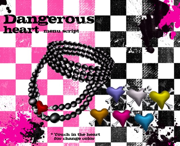 Rock'n Rose - Dangerous heart (Menu, script colors) (SALE)
