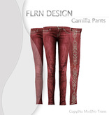 Camilla Pants Red