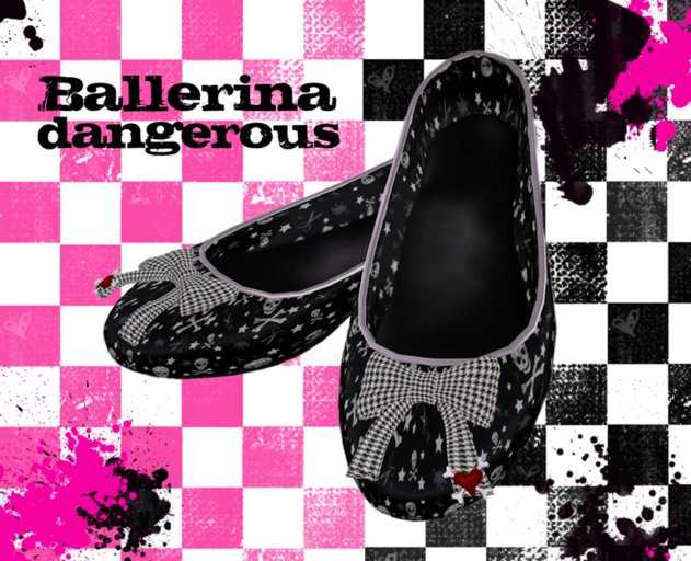 Rock'n Rose - Ballerina shoes (Dangerous) (SALE)
