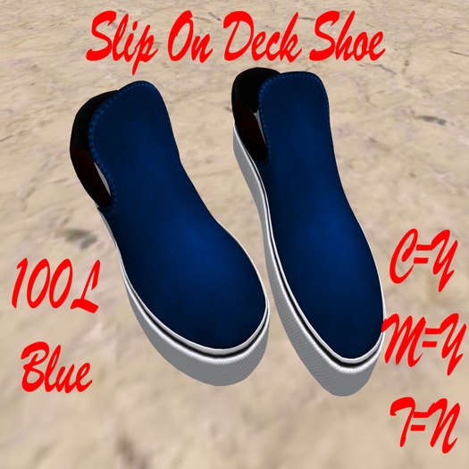 Slip on Deck Shoe  Blue