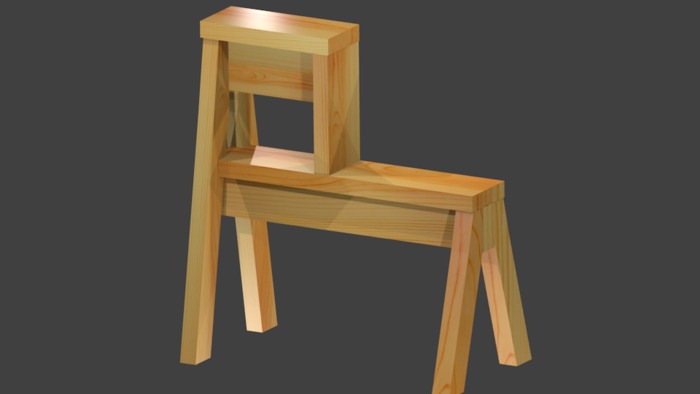 one board sawhorse