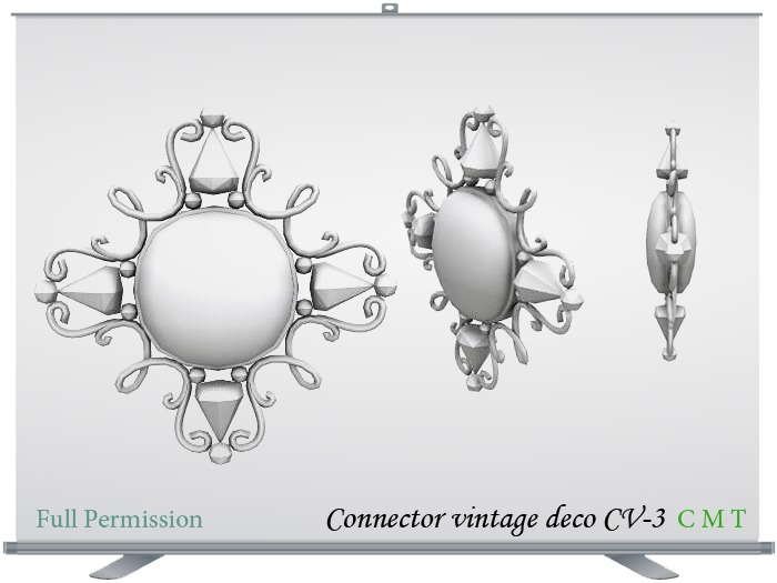 Connector vintage deco CV-3 Full Permission