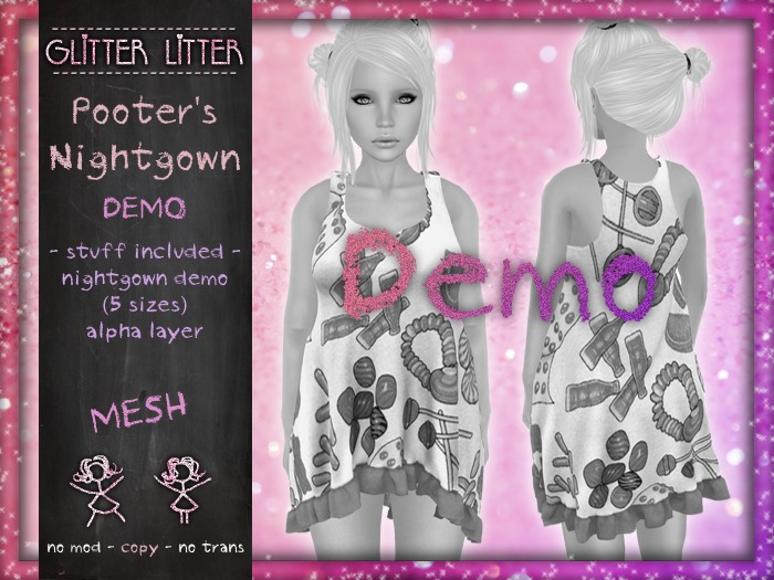 - Glitter Litter - Pooter's Nightgown - DEMO