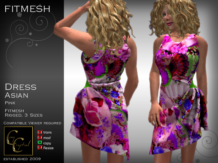 CCD FITMESH Dress Asian Pink