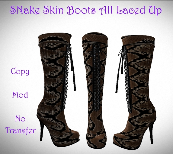 Snake Skin all laced up