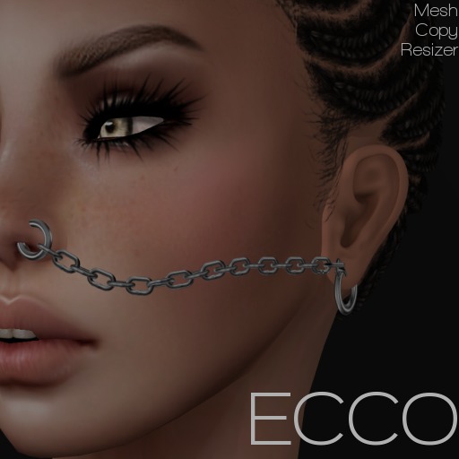 .:ECCO:. Chained Piercing - Silver