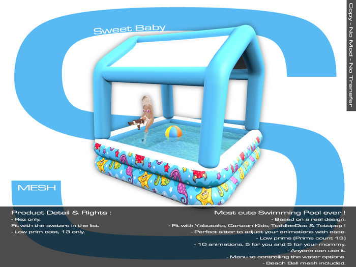 Sweet Baby - Swimming Pool With Roof Mesh