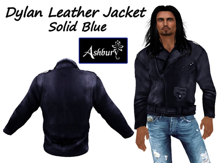 [ASHBURY] Dylan Leather Jacket -Biker Blue