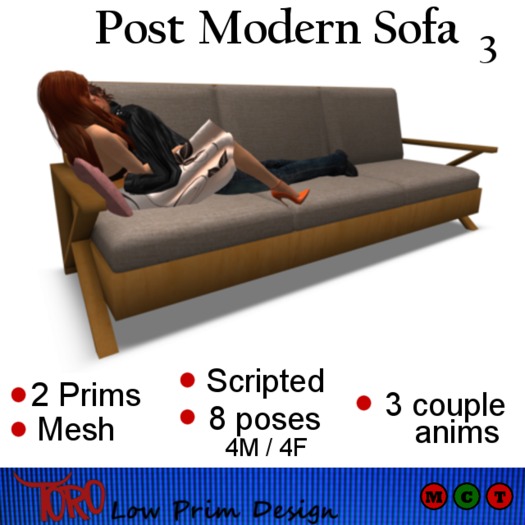 Post Modern Sofa 3 sits