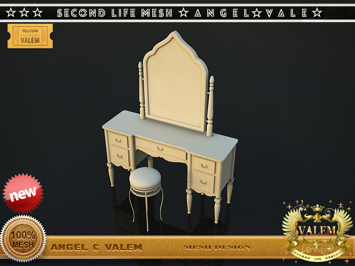 . :: VALEM ::.  Full Perm Mesh Great Makeup Table