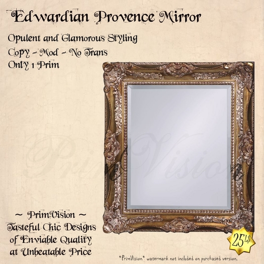 *PV* Edwardian Provence Mirror