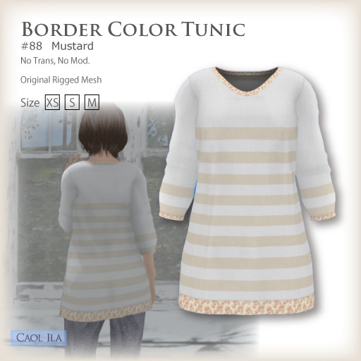 [cao] Border color Tunic #88 *Mustard