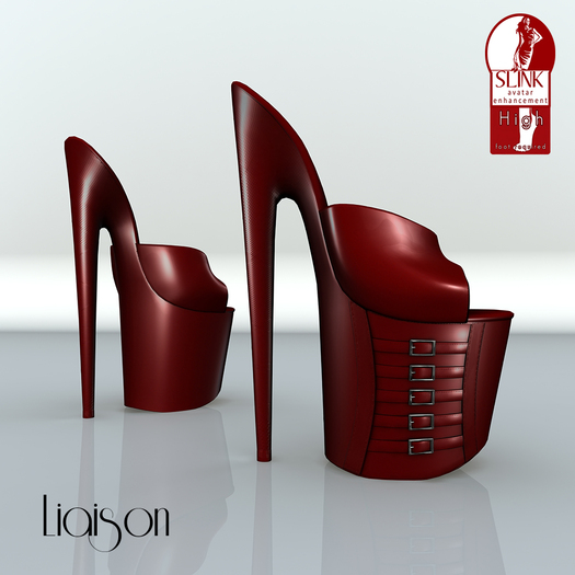 Liaison .50cal Extreme Heels (Sultry Deep Red)