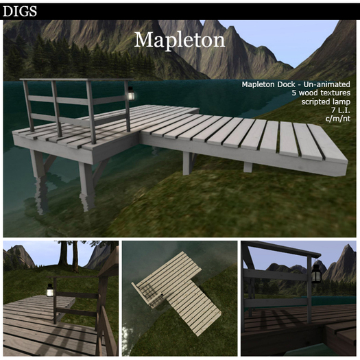 DIGS - Mapleton Dock - Un-animated [MESH]