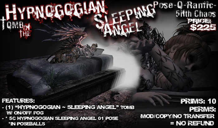 5ifth Chaos - "Hypnogogian~ Sleeping Angel" - Pose-O-Ramic (Bx)