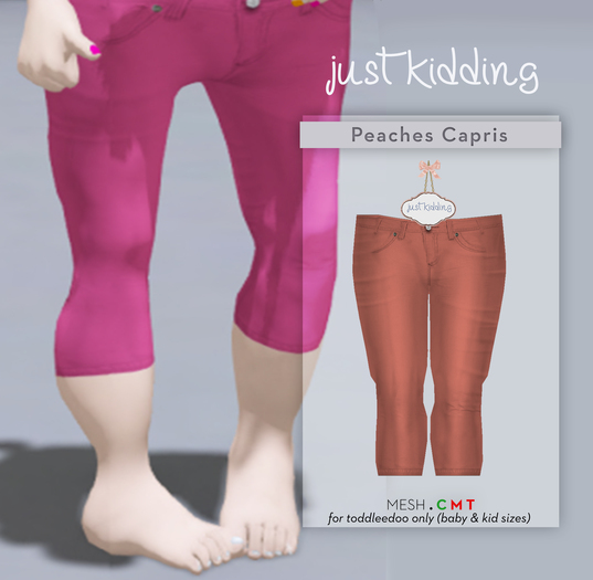 jk: capris hud - peaches