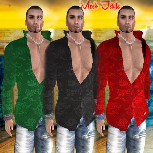 3 CHEMISE MESH JSTYLE MAN