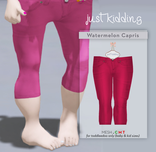 jk: capris hud - watermelon