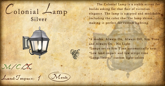 Colonial Lamp - Black