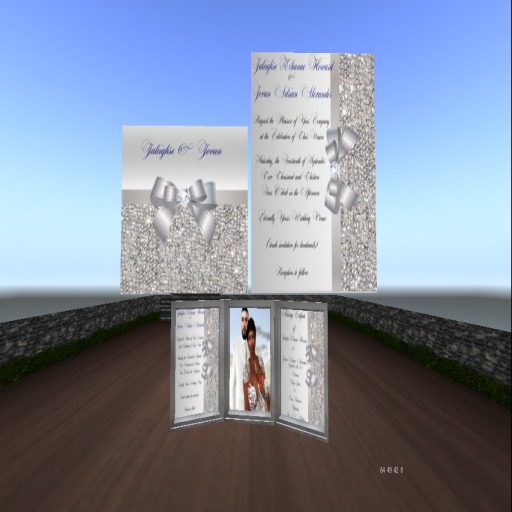 Bling Wedding Invitation Keepsake Package