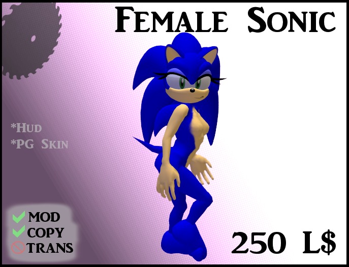 (B&S) Genderbends - Female Sonic