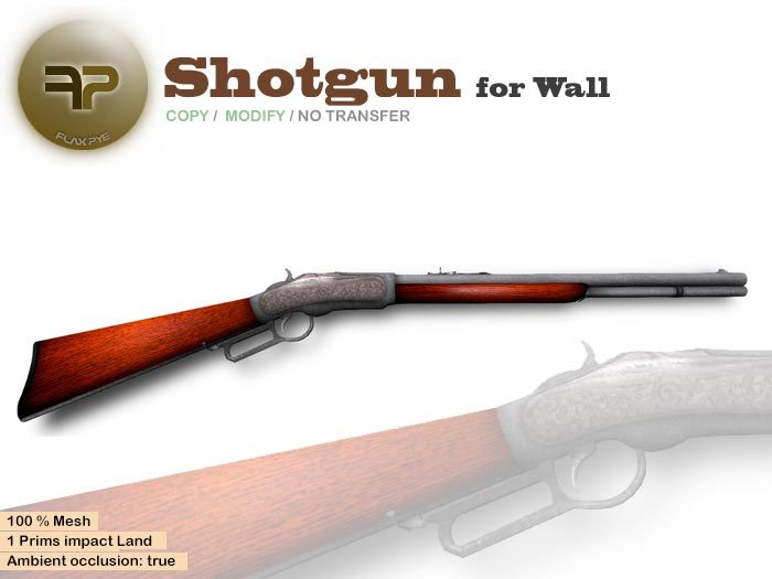 Shotgun for Wall :: BrownRed
