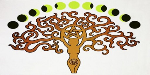 AFantasy Goddess Tree Pagan Area Rug - BOXED