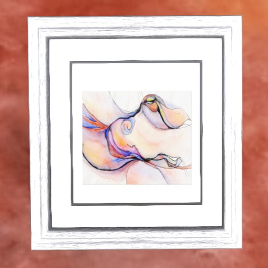 AFantasy 'Amorphous Pleasure' Abstract Framed Art - Boxed
