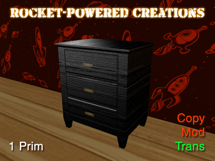 Borg Nightstand Black