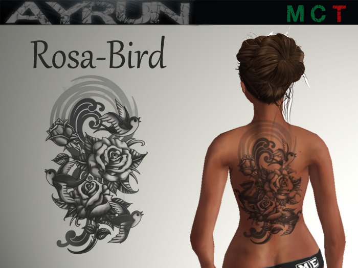 **AYRUN** Rosa-bird ::tattoo::