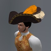 Multicolor Feather Multicolor Tricorn Hat with Resizer