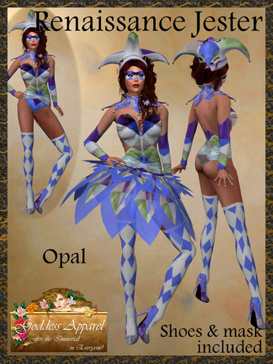*Goddess* Renaissance Jester Opal for Women