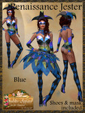 *Goddess* Renaissance Jester Blues for Women