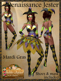 *Goddess* Renaissance Jester Bright for Women