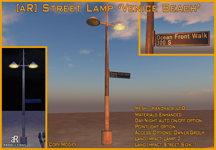 [aR] Street Lamp 'Venice Beach' v1.0