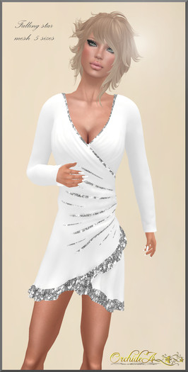 ** Orchidea** FALLING STAR white