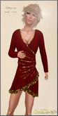 ** Orchidea** FALLING STAR red gold
