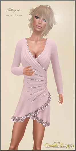 ** Orchidea** FALLING STAR pink pastel