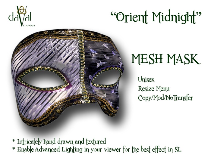 daVal Masks - Orient Midnight