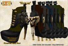 [SEW] FP tex MI87187 Steampunk Ankle Boots Woodland