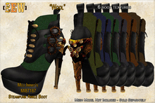 [SEW] FP tex MI87187 Steampunk Ankle Boots wool