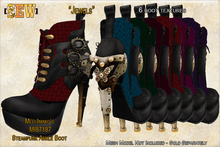 [SEW] FP tex MI87187 Steampunk Ankle Boots Jewel