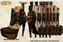 [SEW] FP tex MI87187 Steampunk Ankle Boots Antique